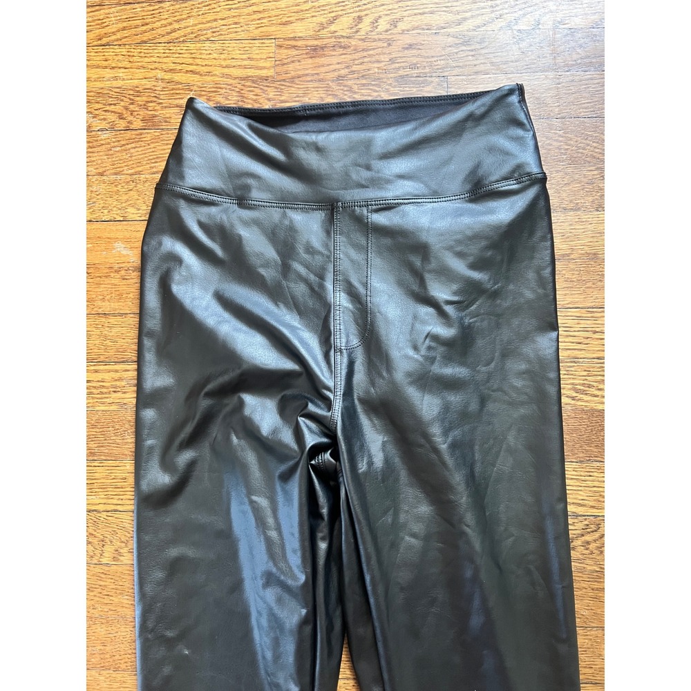 Offline by Aerie Real Good Faux Leather High Rise Leggings Black Small - Picture 2 of 4